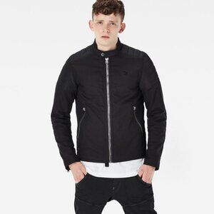 NEW G-Star Raw Black Suzaki SP Café Racer Biker Moto Jacket Grunge Streetwear